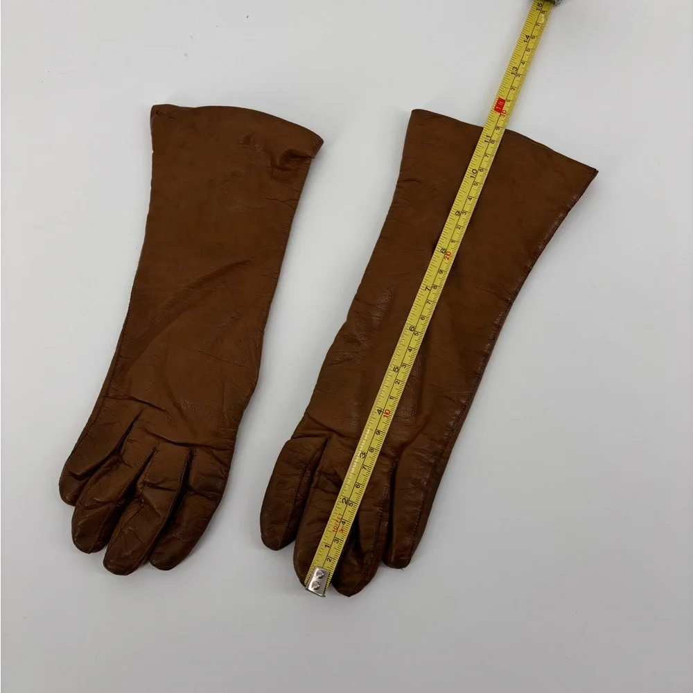 Vintage Made in Italy Leather Gloves – Size 6.5